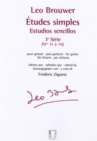 Brouwer: Simple Studies 3rd Series for Guitar published by Eschig
